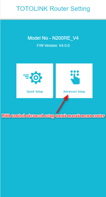Panduan Totolink - Login 2